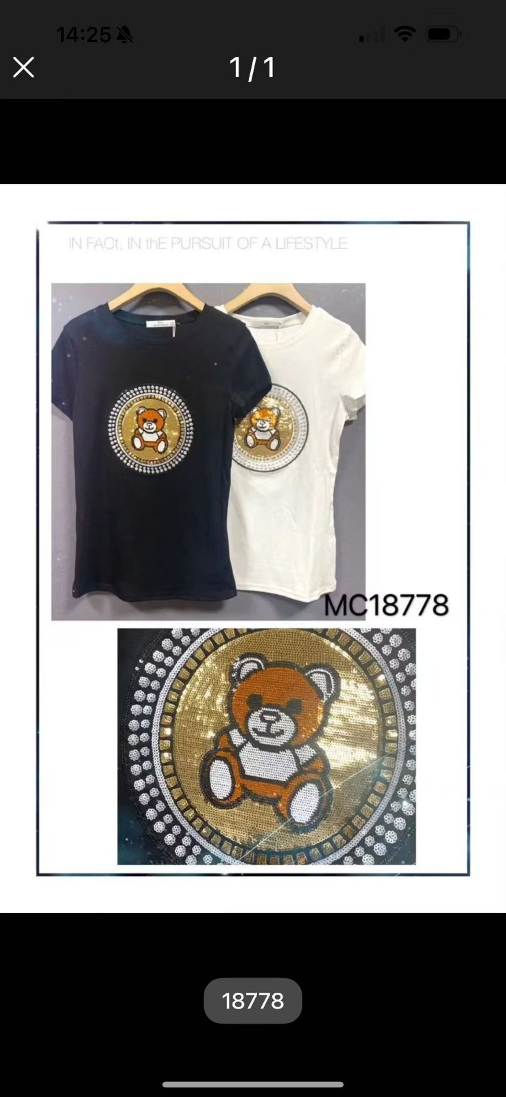 Bluzki damskie , Size s-l,paczka 6szt,1kolor