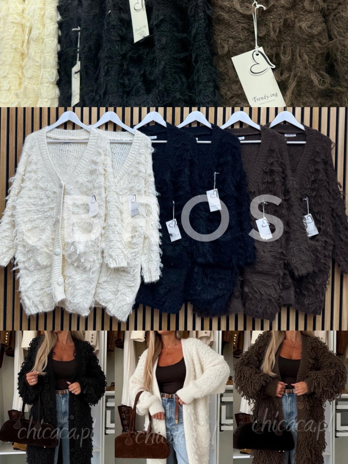 Swetry damskie, Size uni, paczka 6szt ,mix kolor