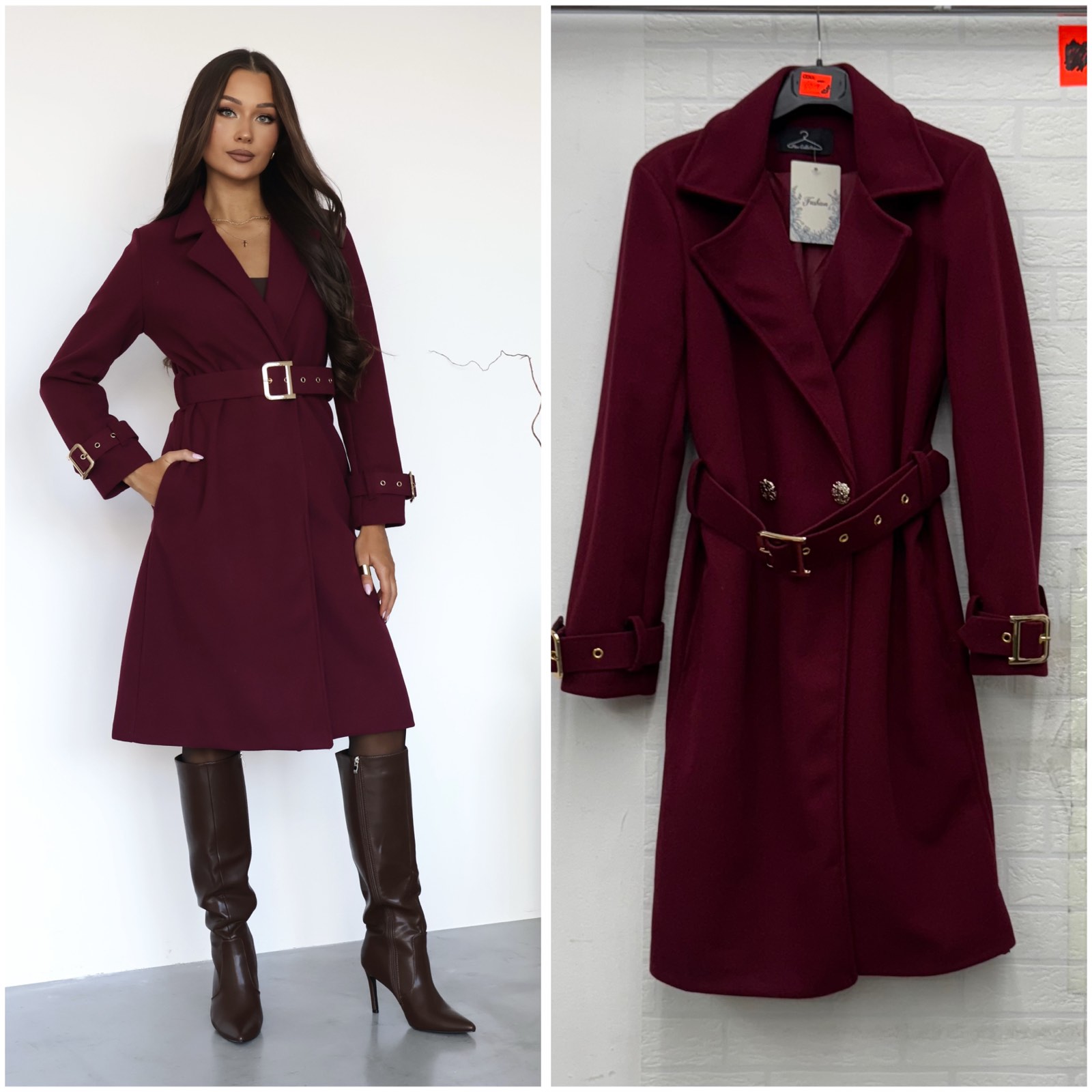 Płaszcz Damskie wloskie, Size uni, paczka 6szt ,1kolor