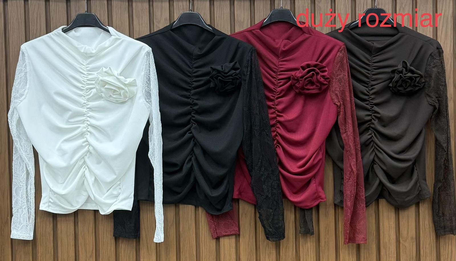 Bluzki Damskie Włoskie , Size uni, paczka 6szt ,mix kolor