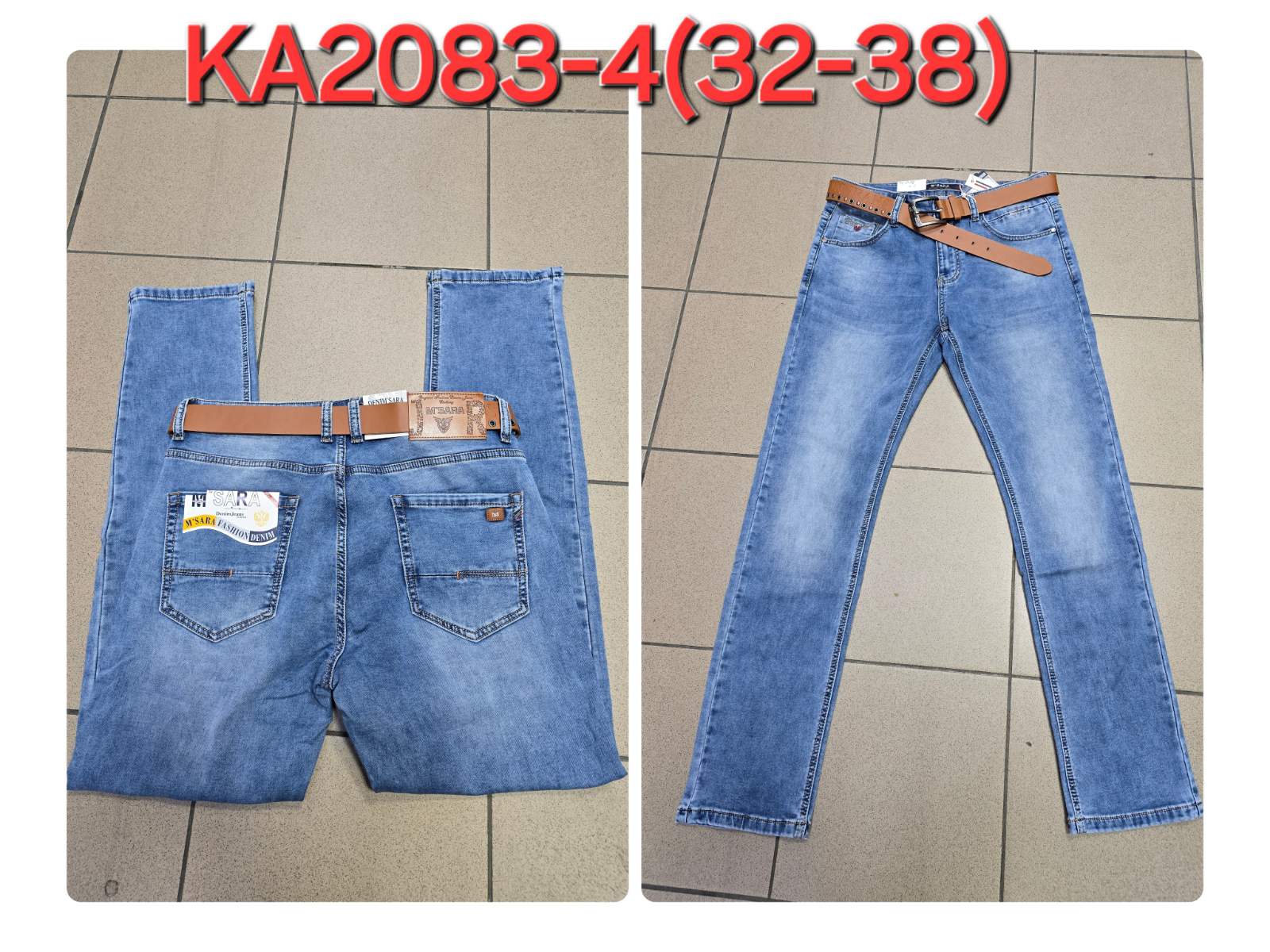 Spodnie JEANSOWE MĘSKA , Size 32-38, paczka 10szt ,1kolor