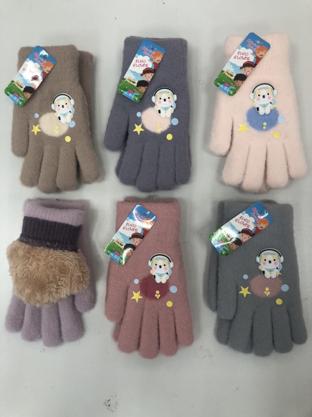 Rękawiczki Damski, 17cm, paczka 12szt,mix kolor