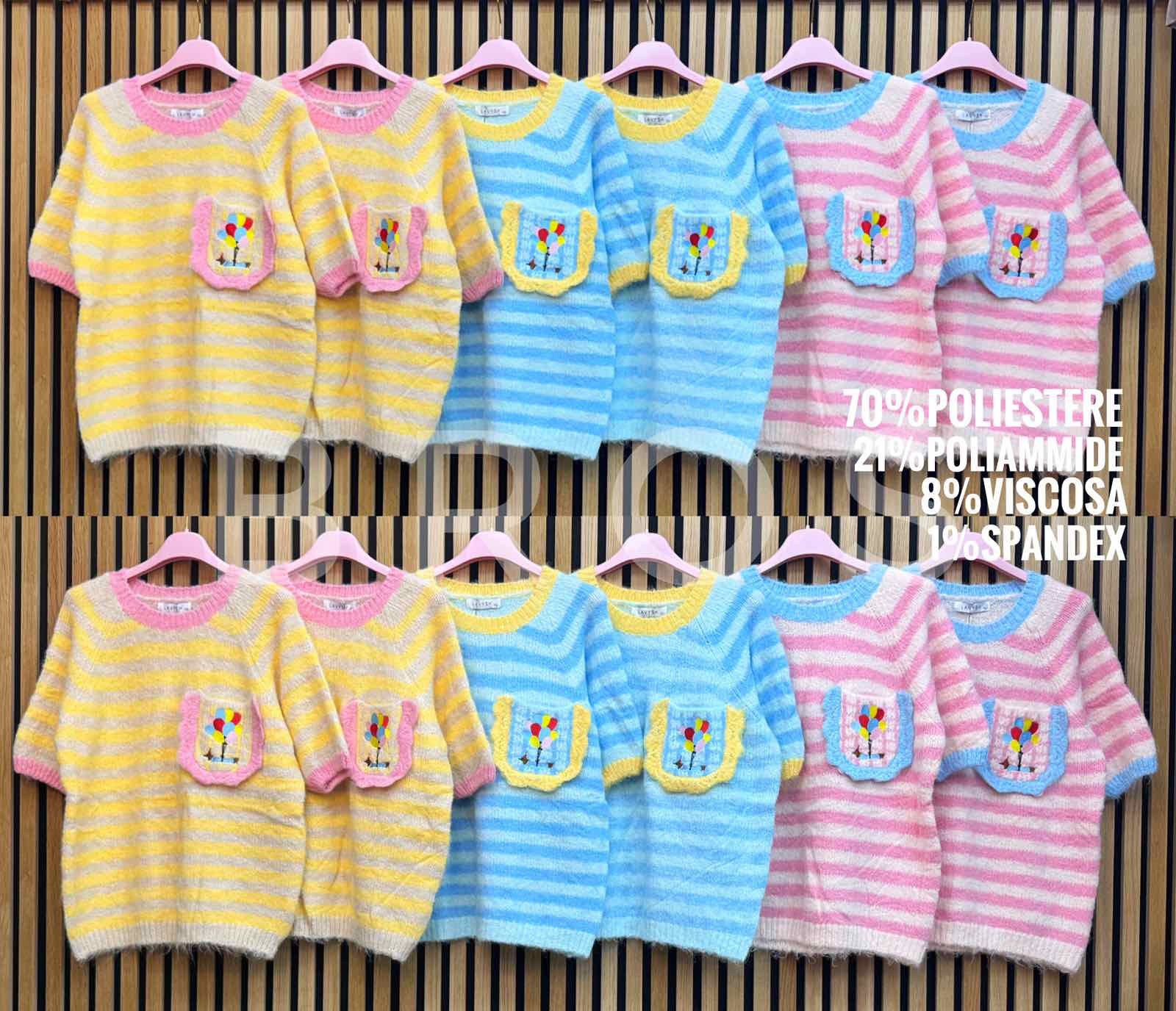 Swetry damskie, Size uni, paczka 6szt ,mix kolor