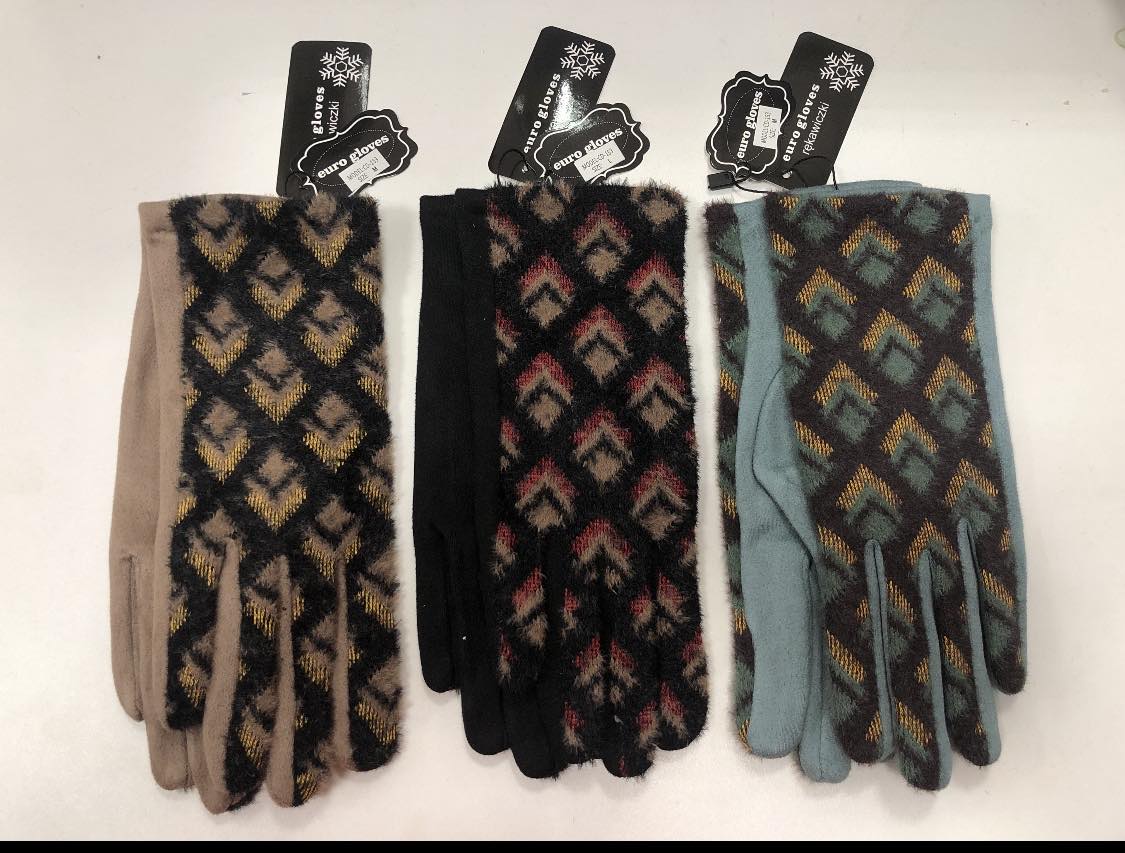 Rękawiczki Damski, paczka 12szt,mix kolor