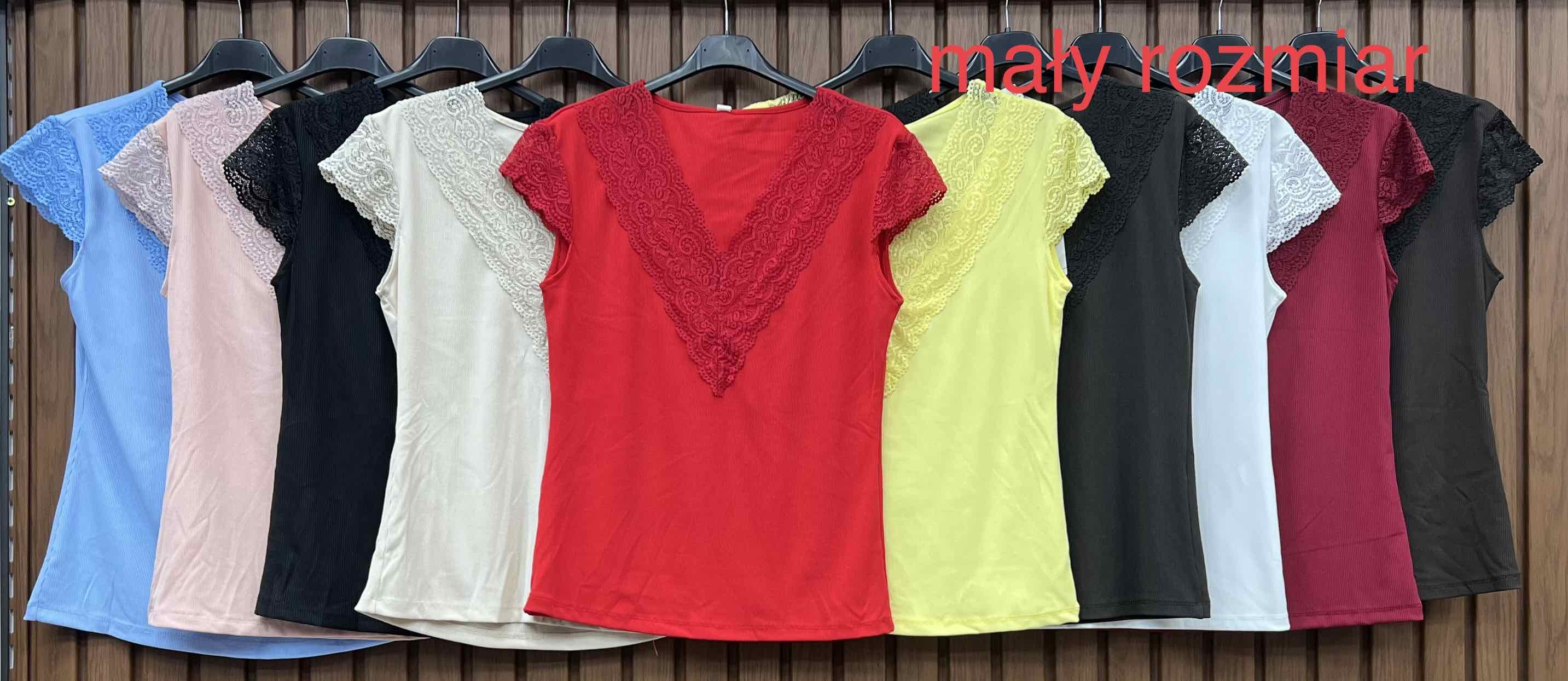 Bluzki Damskie Włoskie , Size uni, paczka 6szt ,mix kolor