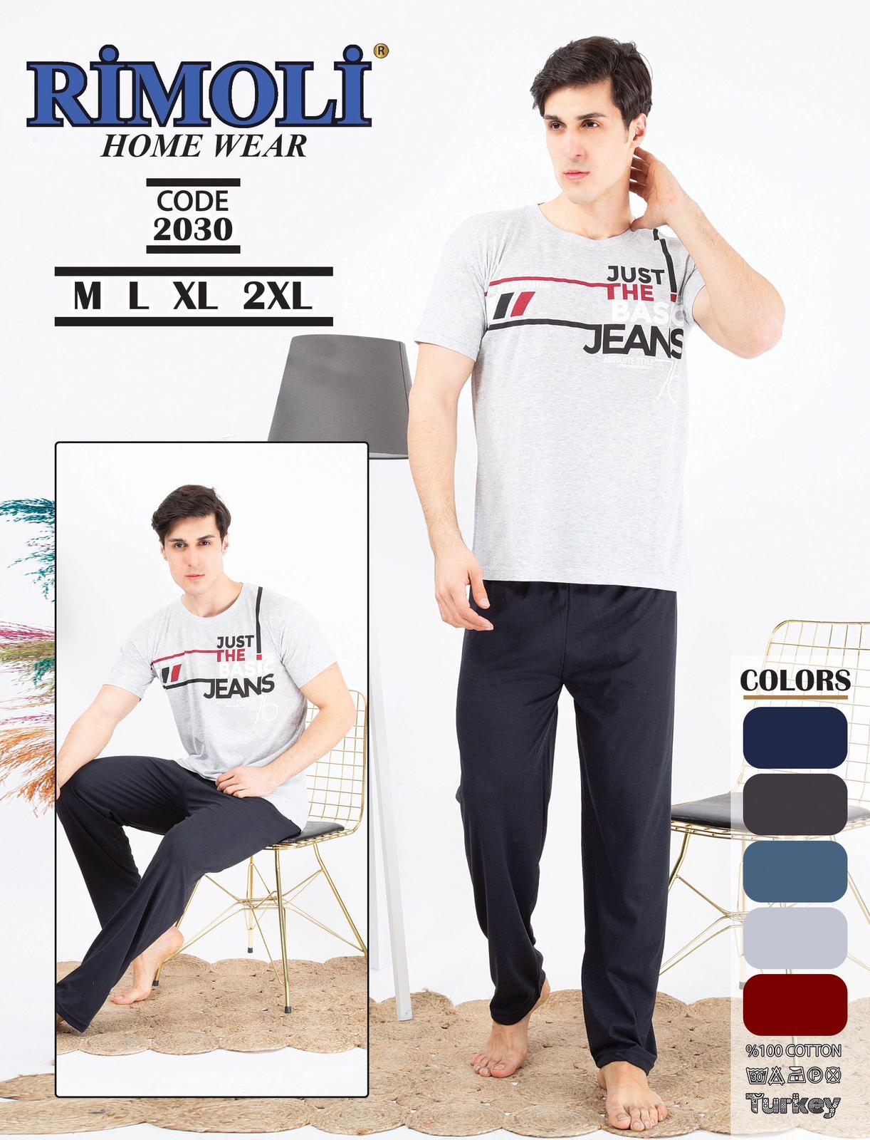 Piżamy  MĘSKA , Size m-2xl, paczka 12szt ,nix kolor