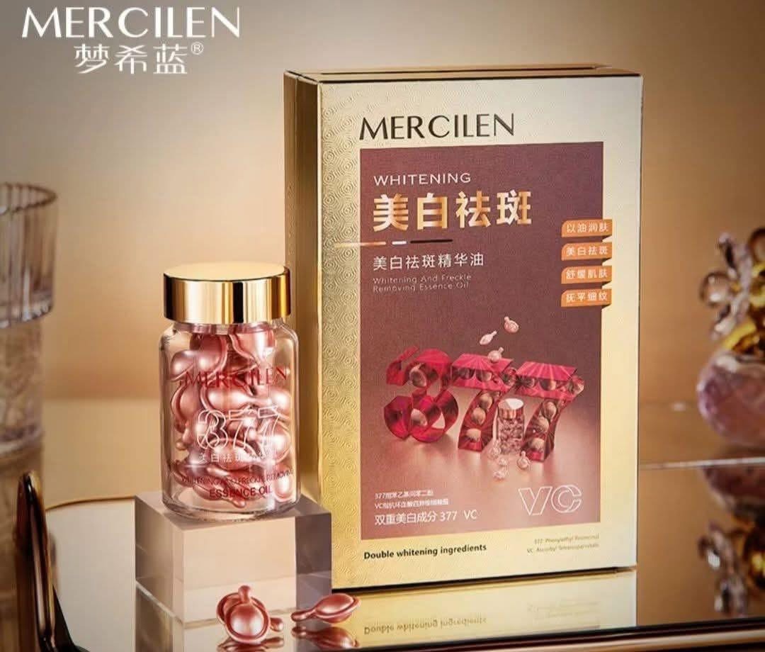 Esencja wybielająca i usuwająca piegi od znanej i cenionej marki MERCILEN., 24szt/Paczka