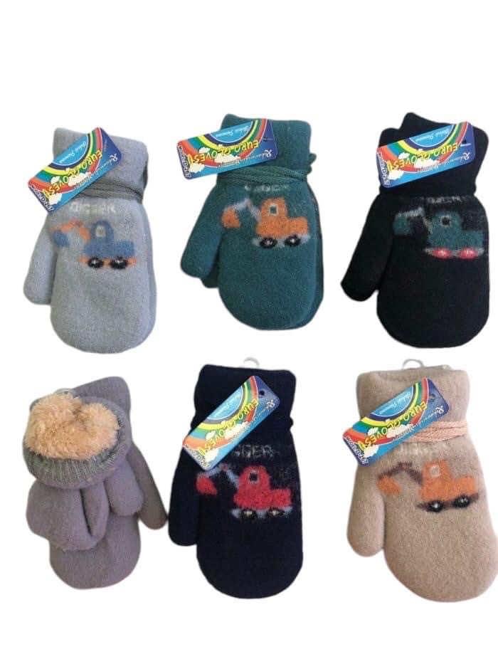 Rękawiczki Damski, paczka 12szt,mix kolor