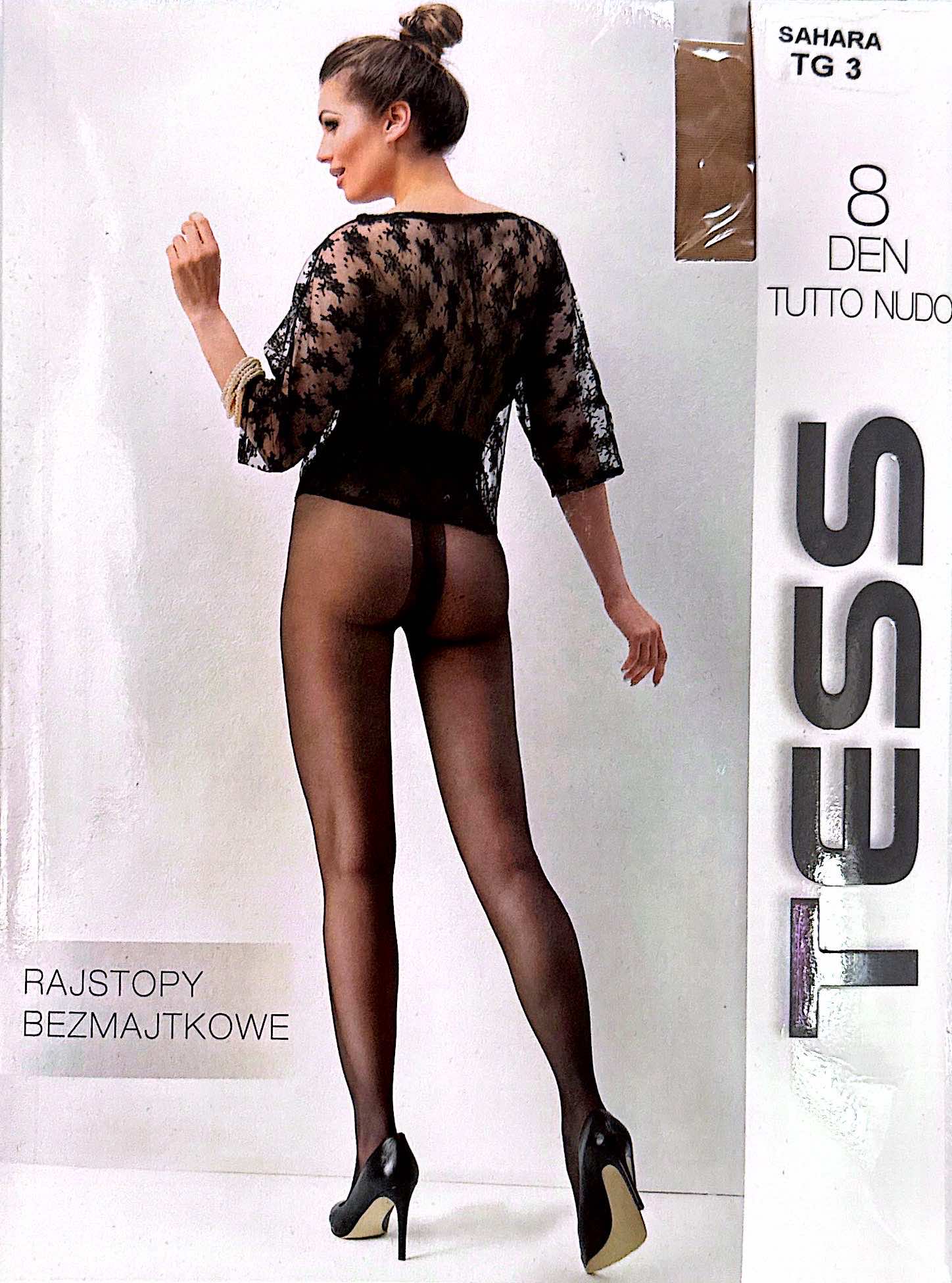 Rajstopy 8 Den SAHARA Damskie , Size 2,3,4,paczka 12szt ,1kolor