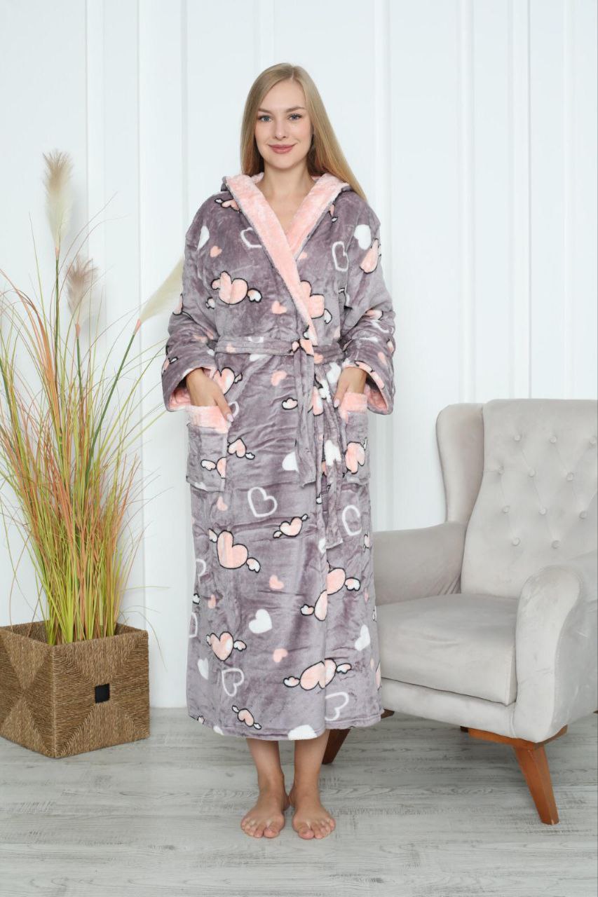 Szlafrok  damskie Tureckie, Size xl-3xl, paczka 3szt , 1kolor