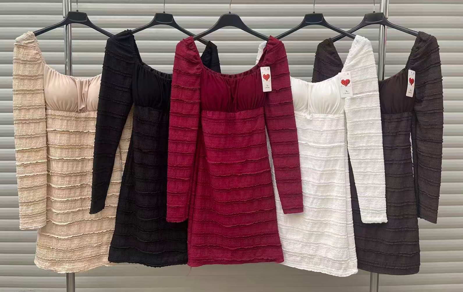 Sukienki Damskie  WŁOSKA  , Size uni, paczka 6szt ,mix kolor