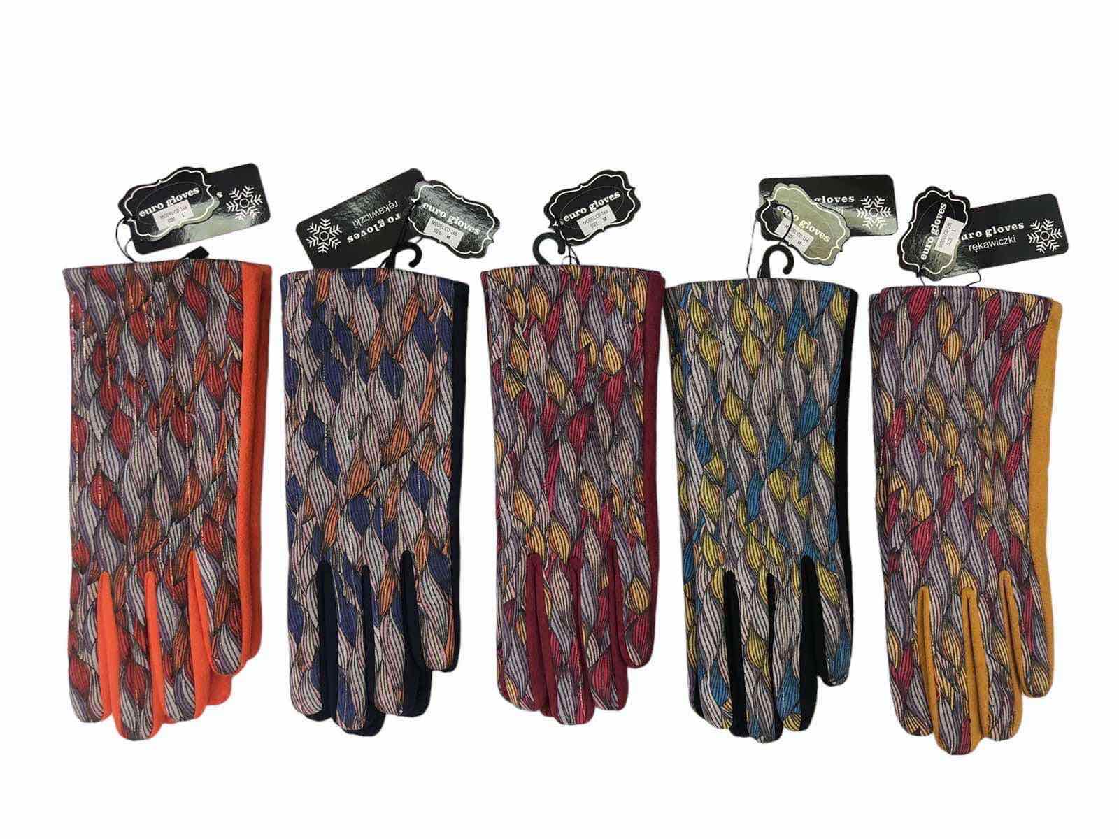 Rękawiczki Damski, paczka 12szt,mix kolor