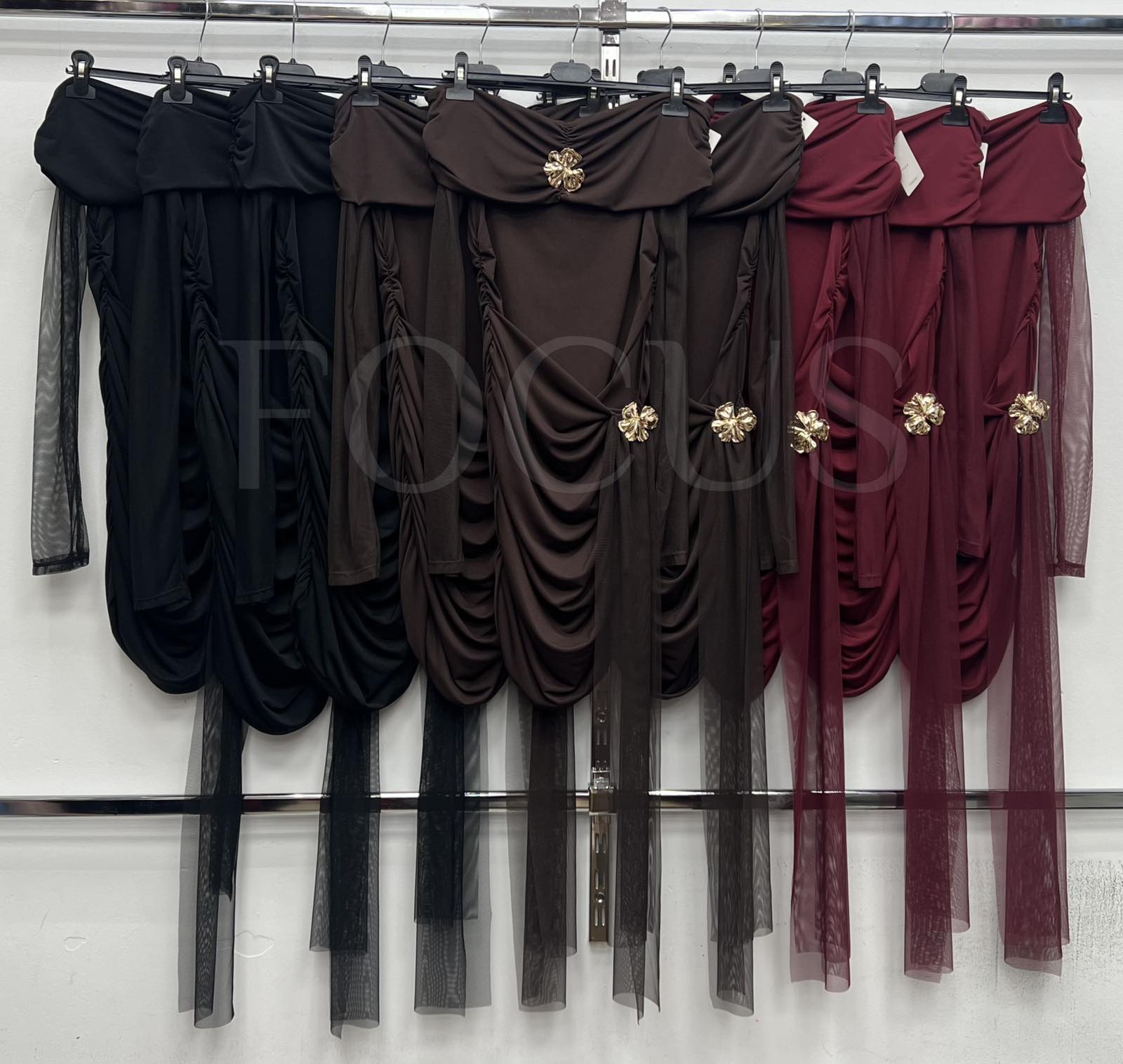 Sukienki Damskie Włoskie , Size uni, paczka 6szt ,mix kolor