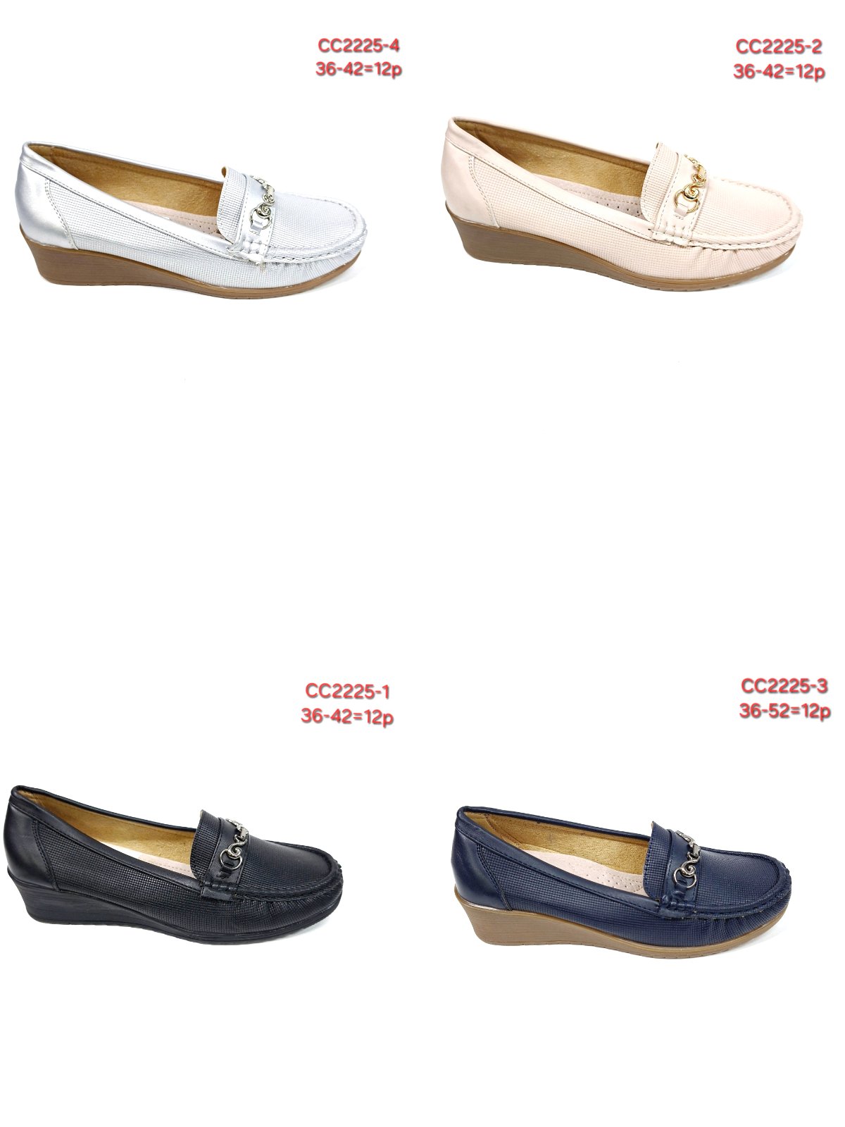 Buty Babcine Półbuty Damskie (36-42, 12par)