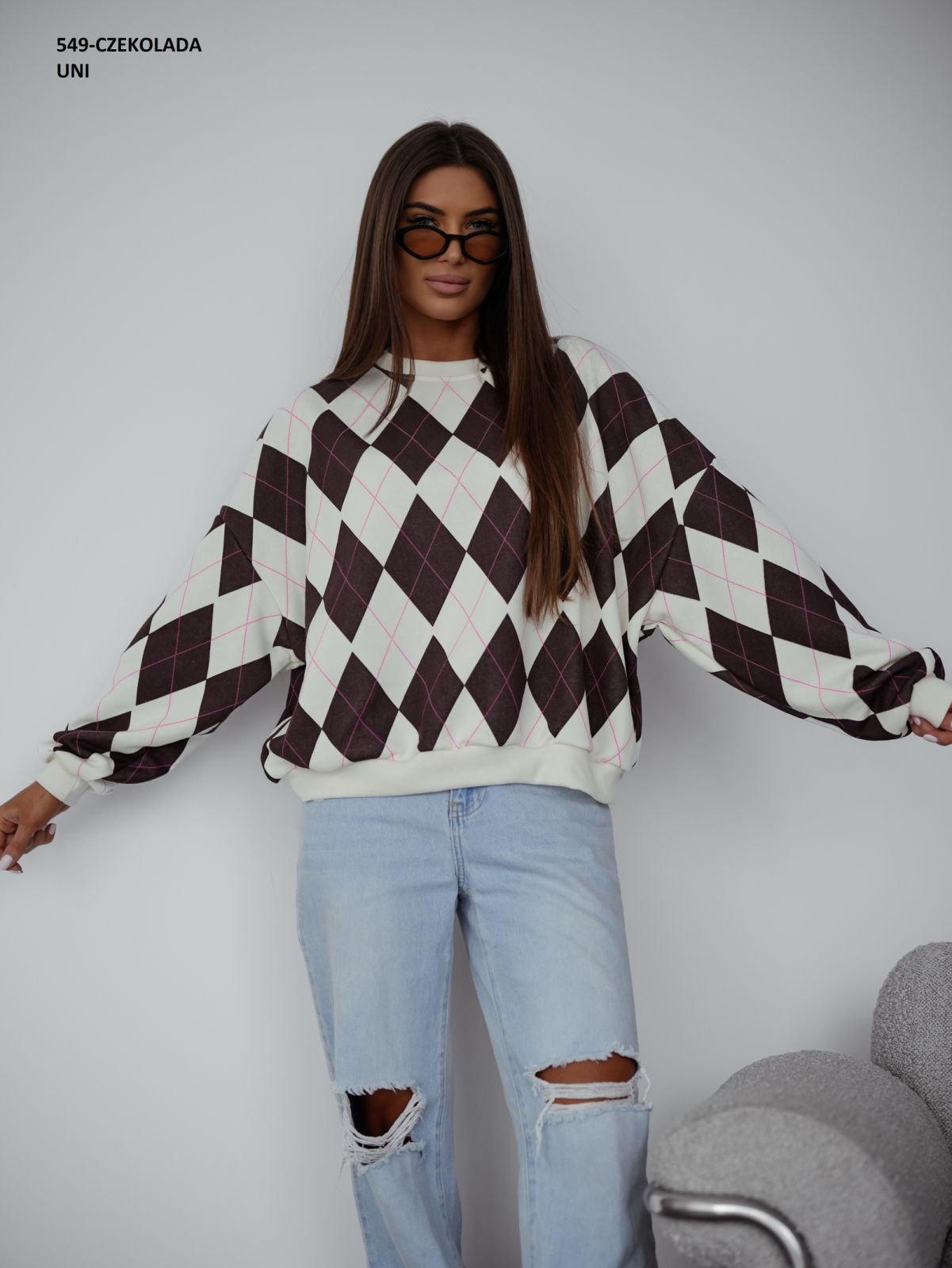 Bluzy Damskie polskie, Sizeuni, paczka 4szt,1kolor