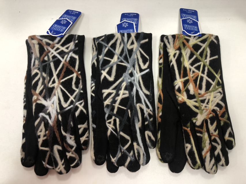 Rękawiczki Damski, paczka 12szt,mix kolor