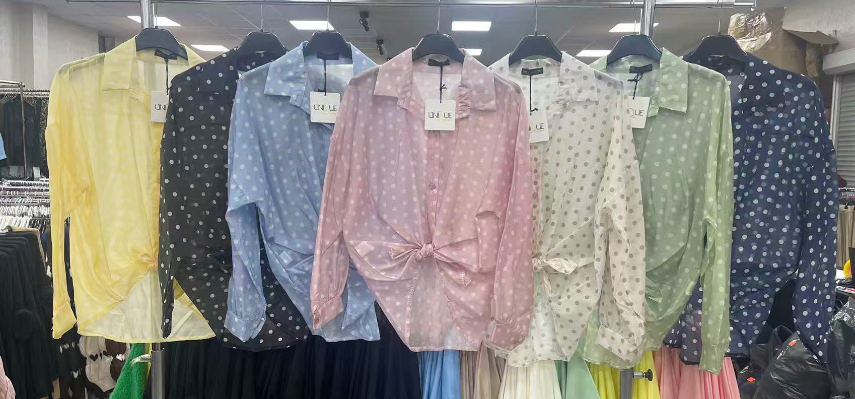 Koszule Damskie  WŁOSKA  , Size uni, paczka 6szt ,mix kolor