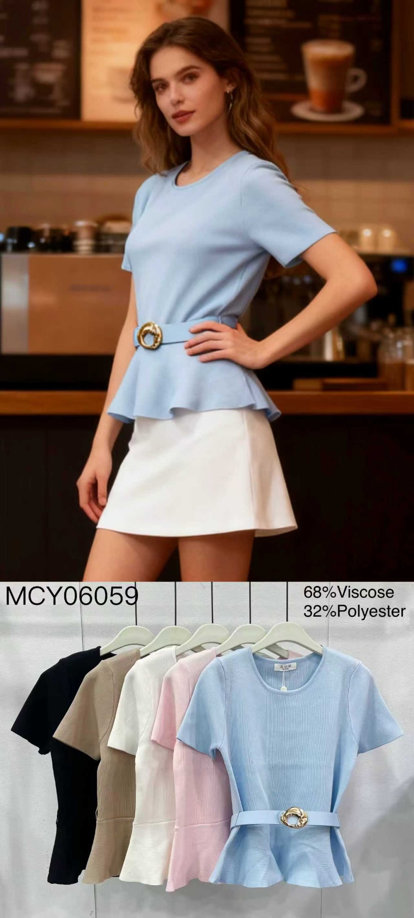 Bluzki damskie , Size uni,paczka 6szt,mix kolor