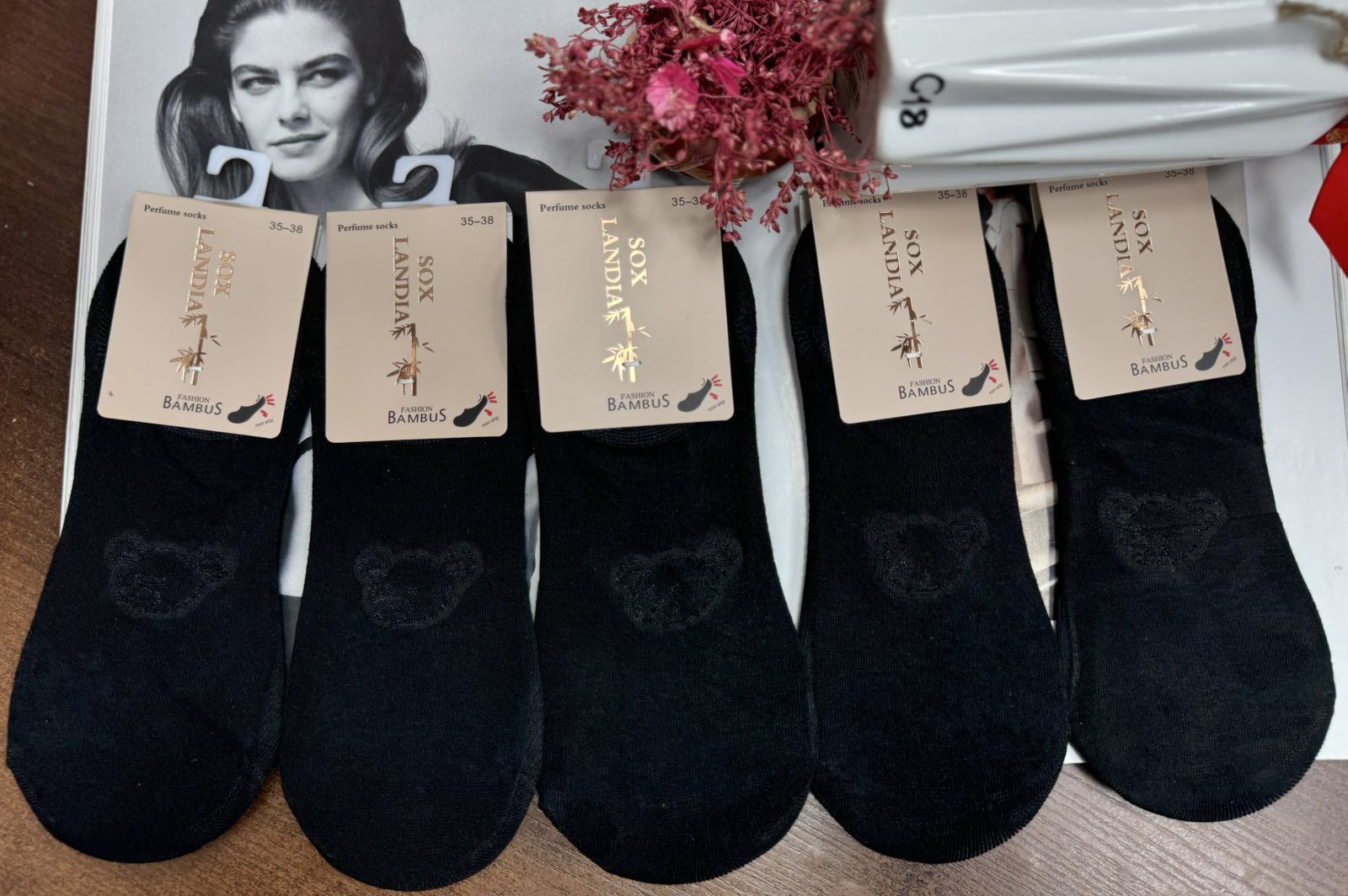 SKARPETY / STOPKI DAMSKIE.SIZE 35-41(40PAR/PACZKA) KOLOR JAK NA ZDZIĘCI