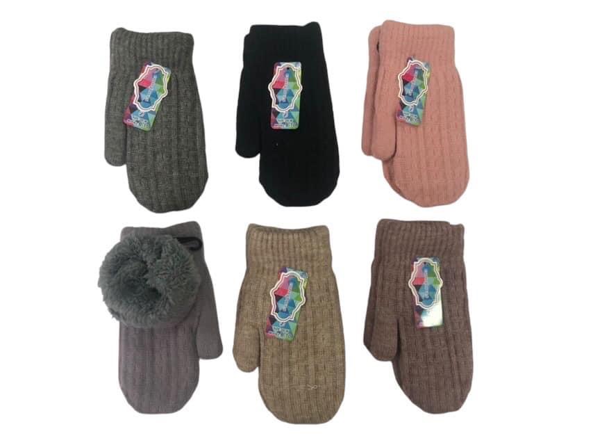 Rękawiczki Damski, 20cm, paczka 12szt,mix kolor