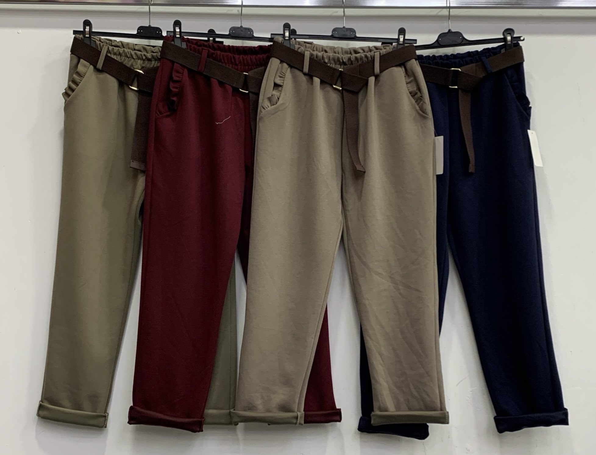 Spodnie Damskie WŁOSKA , Size uni, paczka 6szt ,mix kolor