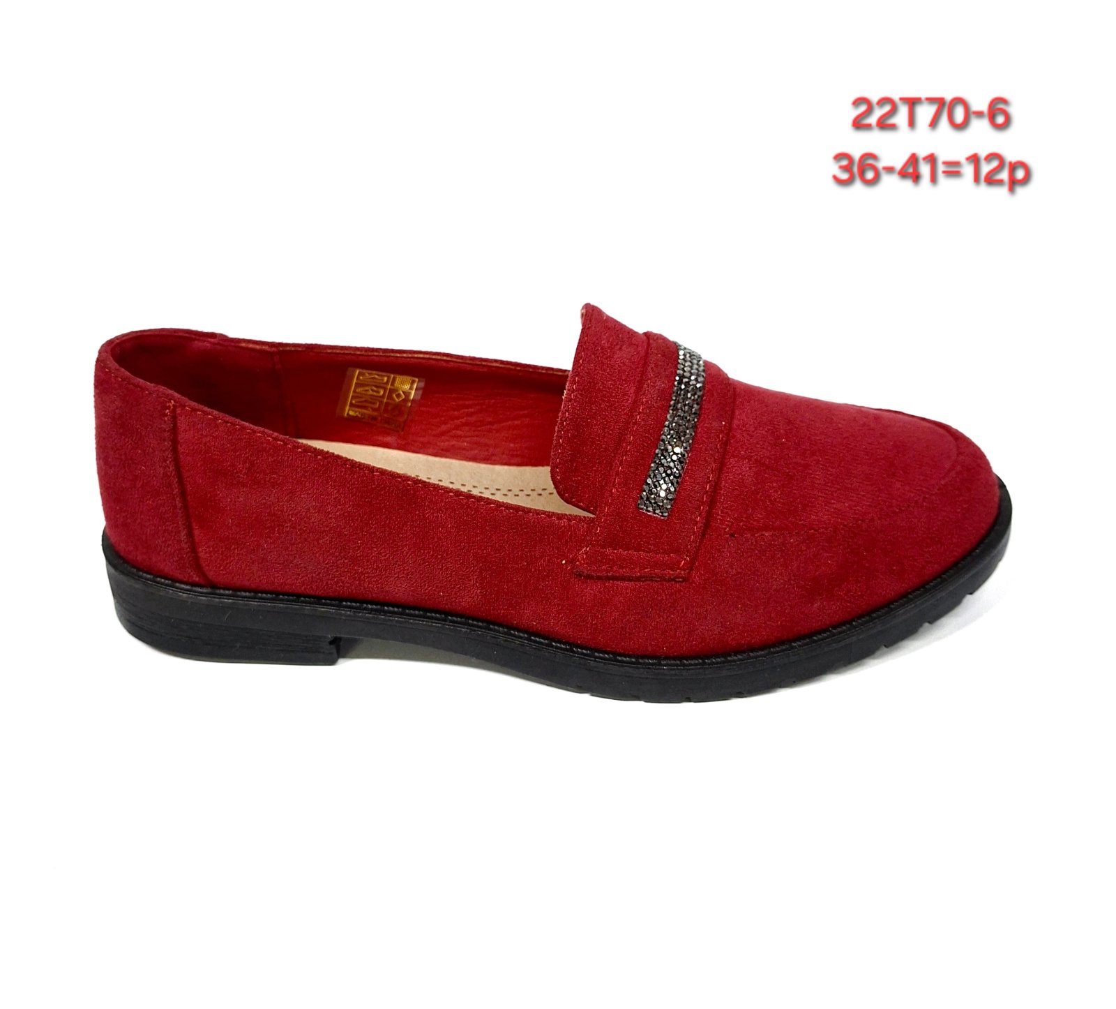 Buty Półbuty Damskie (36-41, 12par)