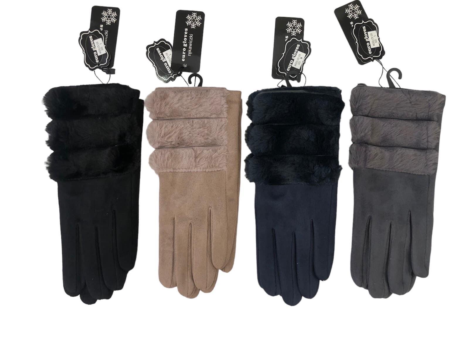 Rękawiczki Damski, paczka 12szt,mix kolor