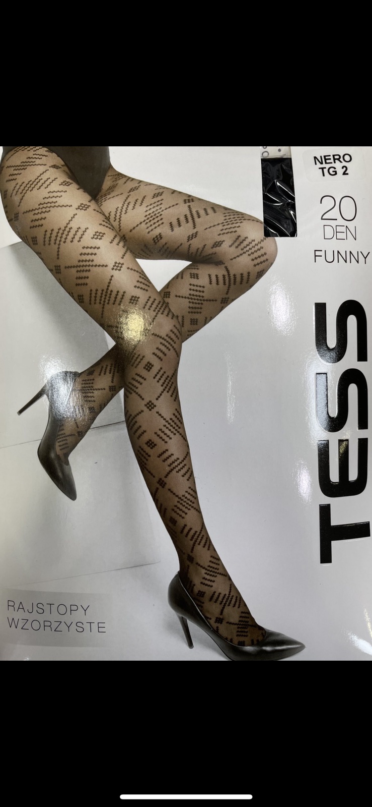 Rajstopy 20 Den FUNNY Damskie , Size 3,4,paczka 12szt ,1kolor
