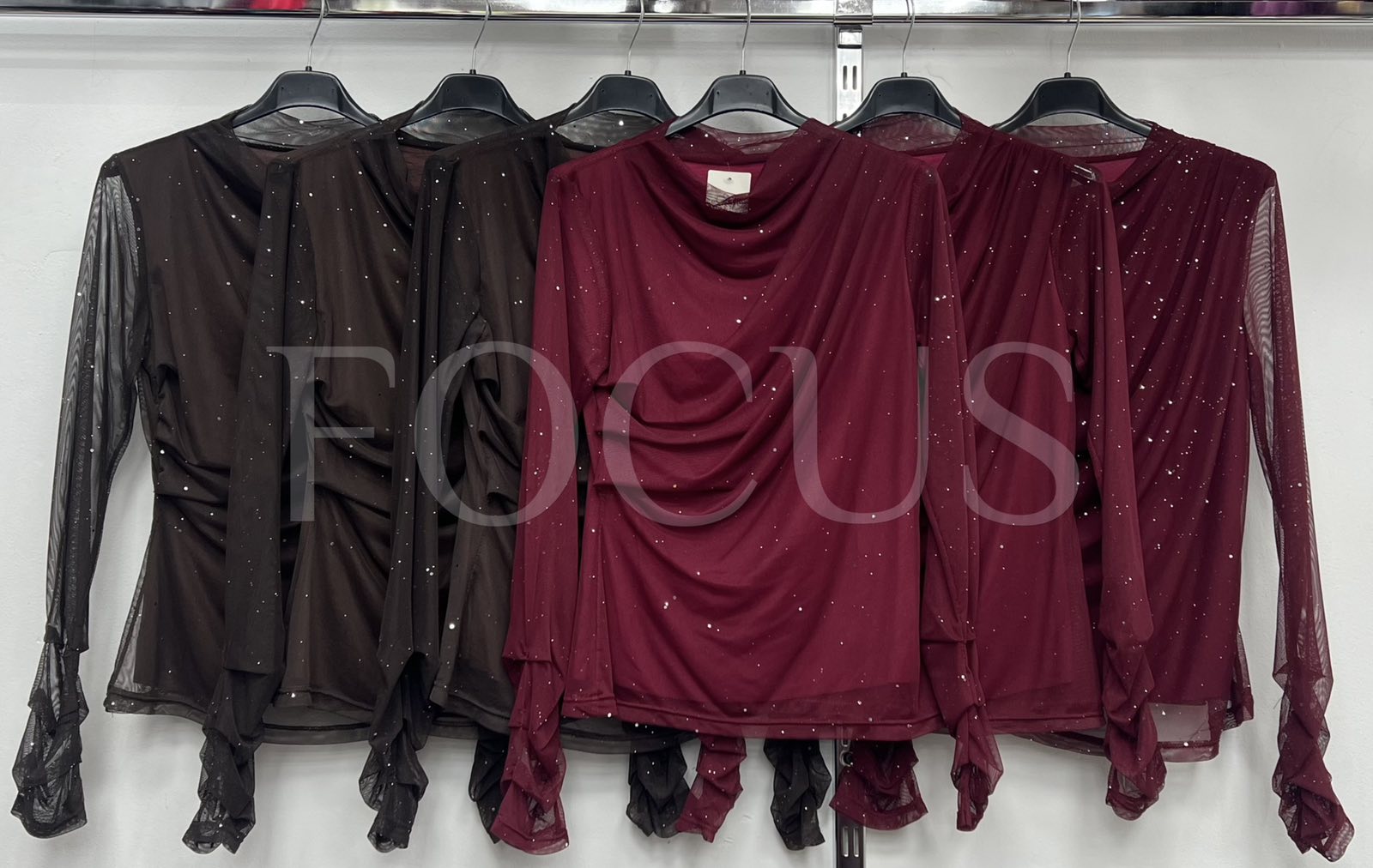 Bluzki Damskie WŁOSKA , Size uni, paczka 6szt ,mix kolor