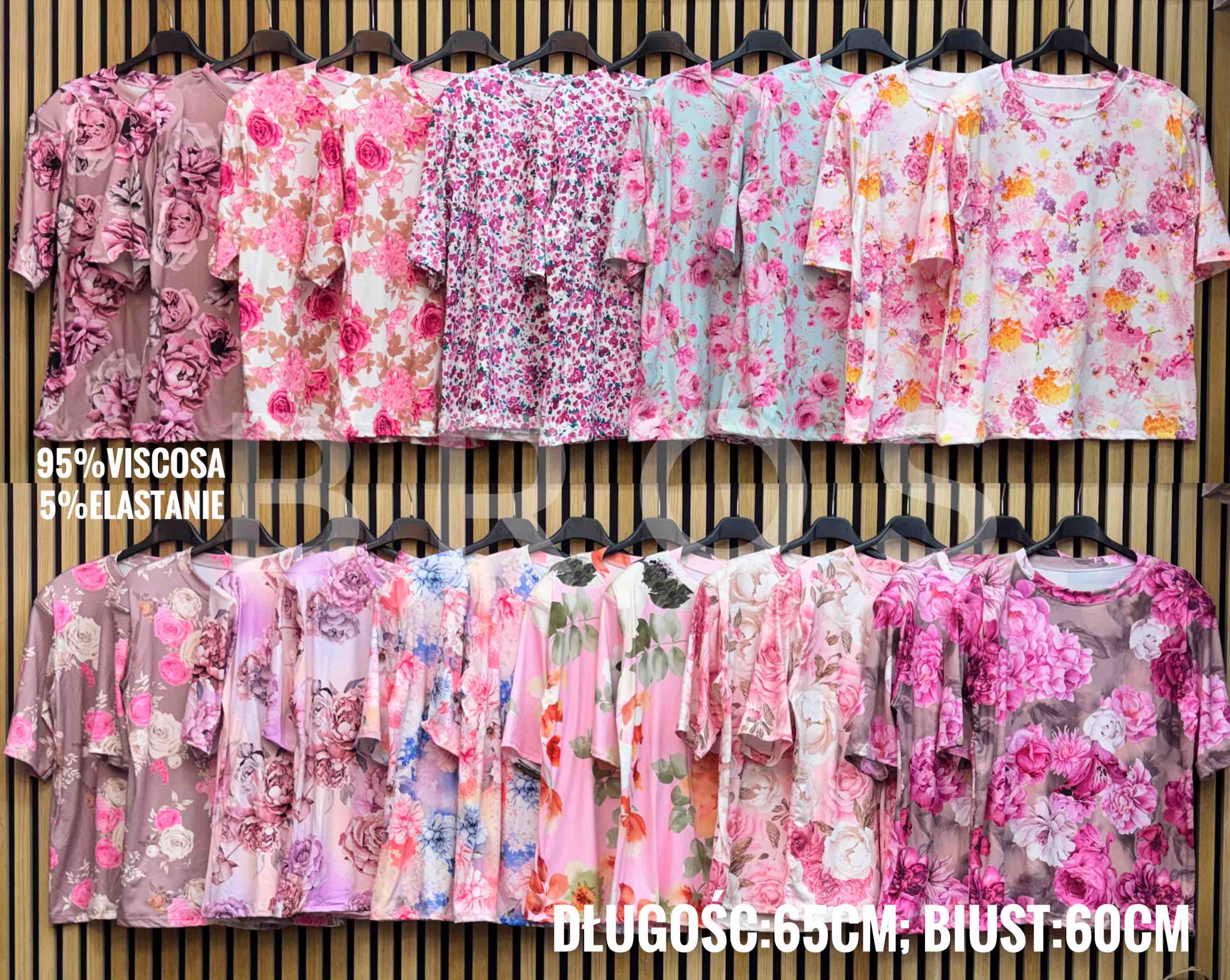 Bluzki damskie, Size uni, paczka 6szt ,mix kolor