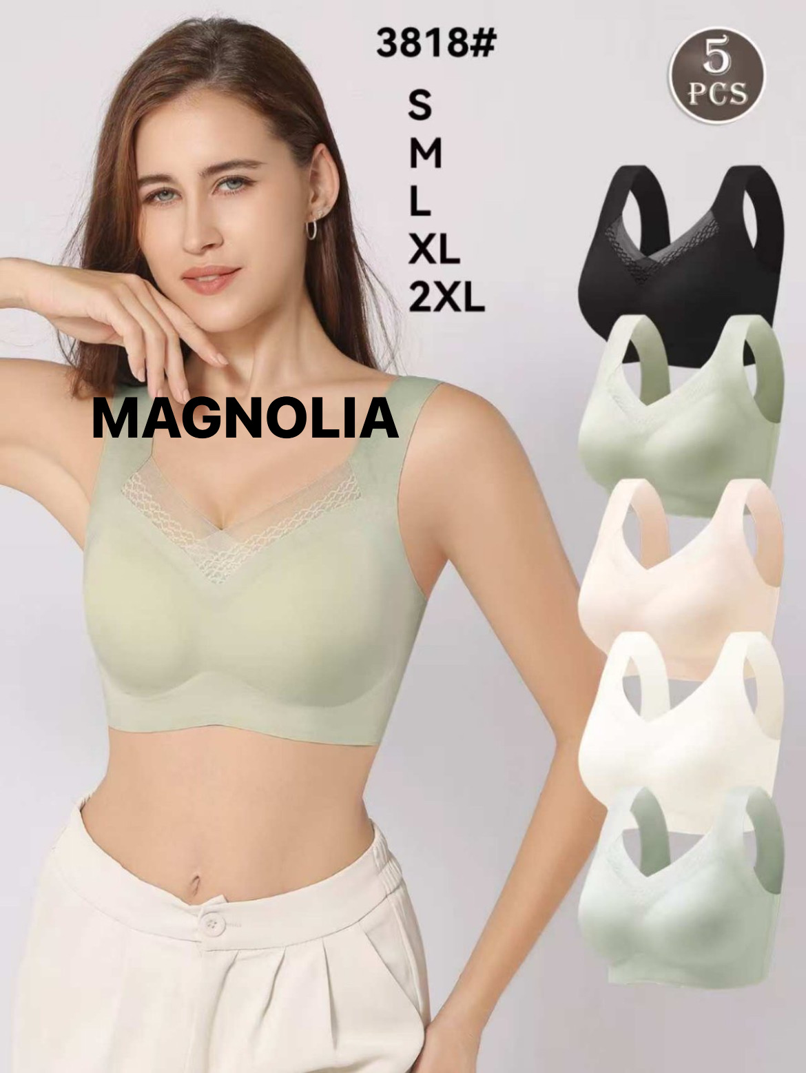 Biustonosz damskie,size s-2xl, paczka 12szt ,mix kolor