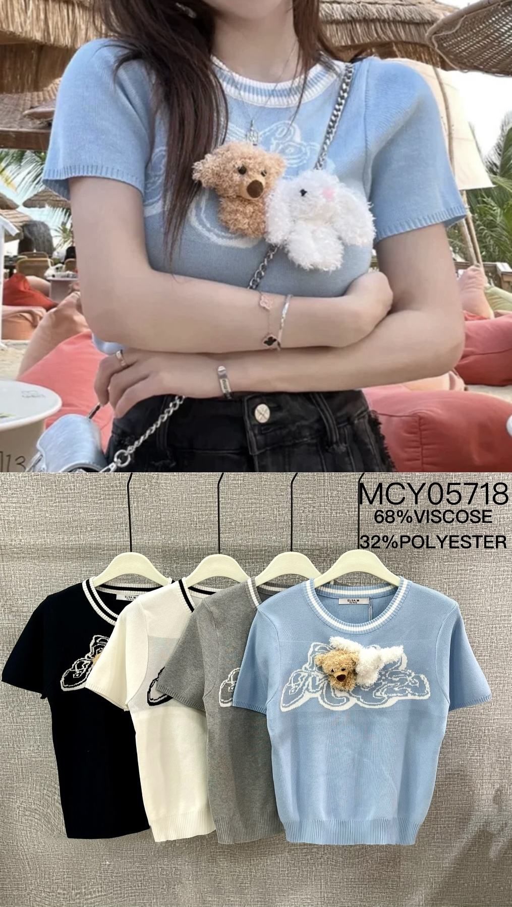 Bluzki damskie , Size uni,paczka 6szt,mix kolor