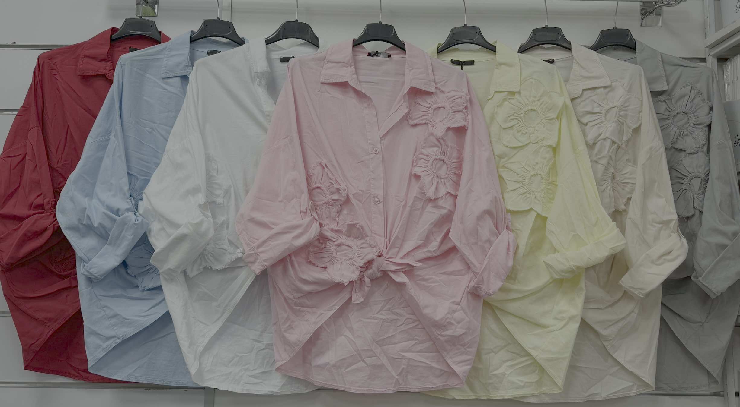 Koszule Damskie wloskie, Size uni, paczka 6szt ,mix kolor