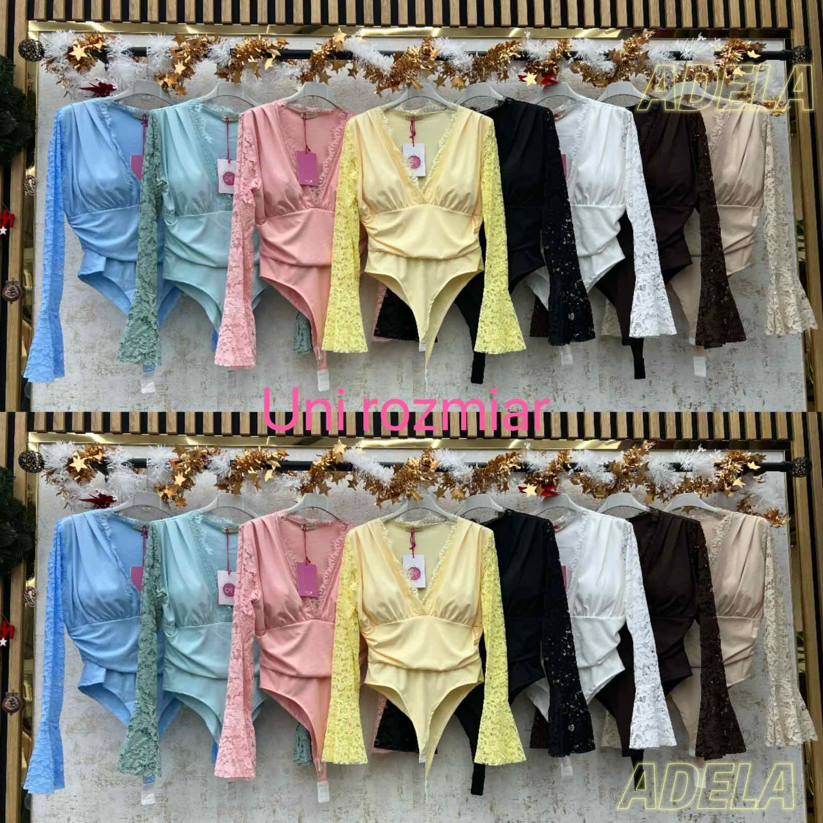 Body Damskie wloskie, Size uni, paczka 6szt ,mix kolor