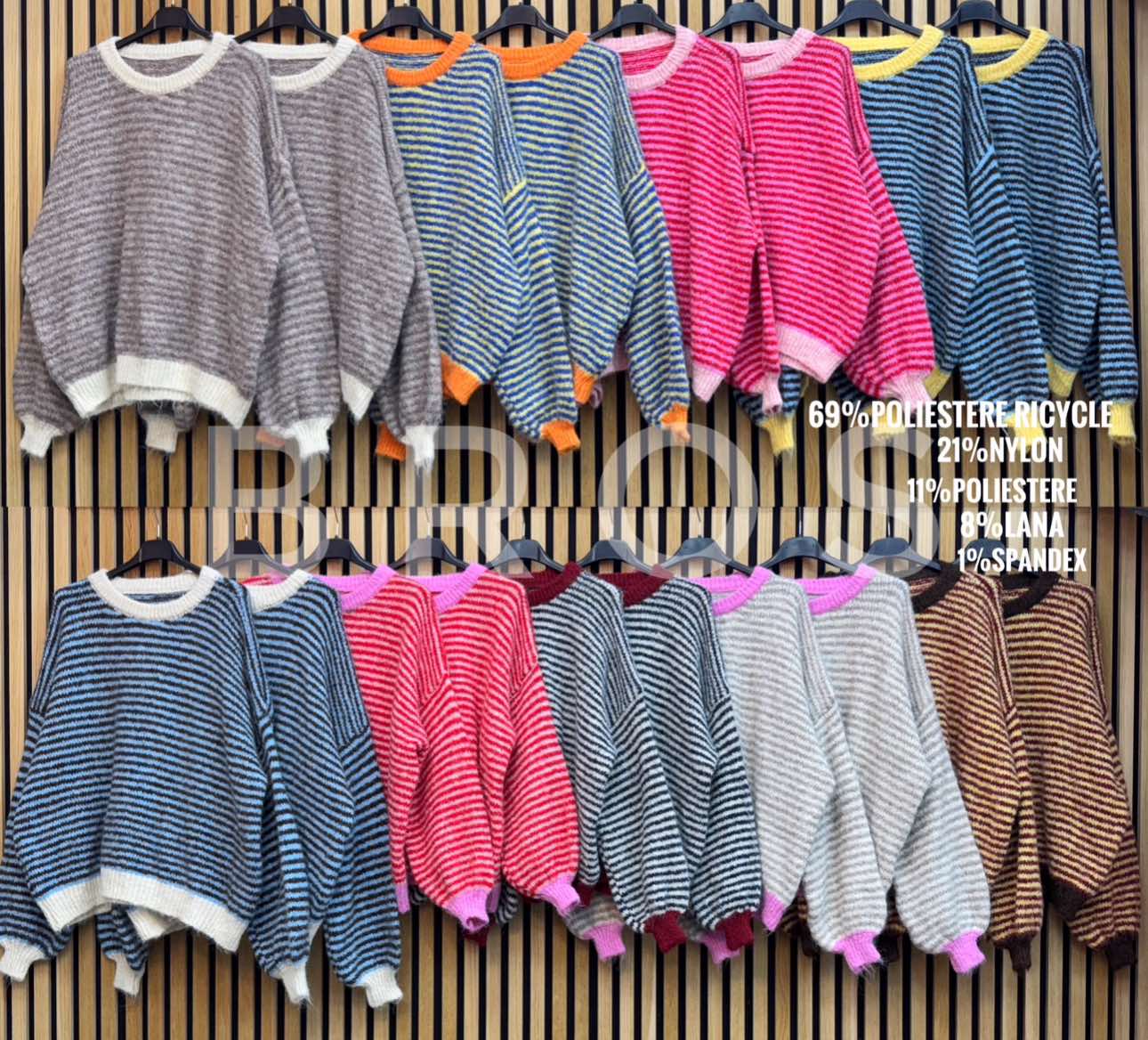 Swetry Damskie wloskie, Size uni, paczka 6szt ,mix kolor