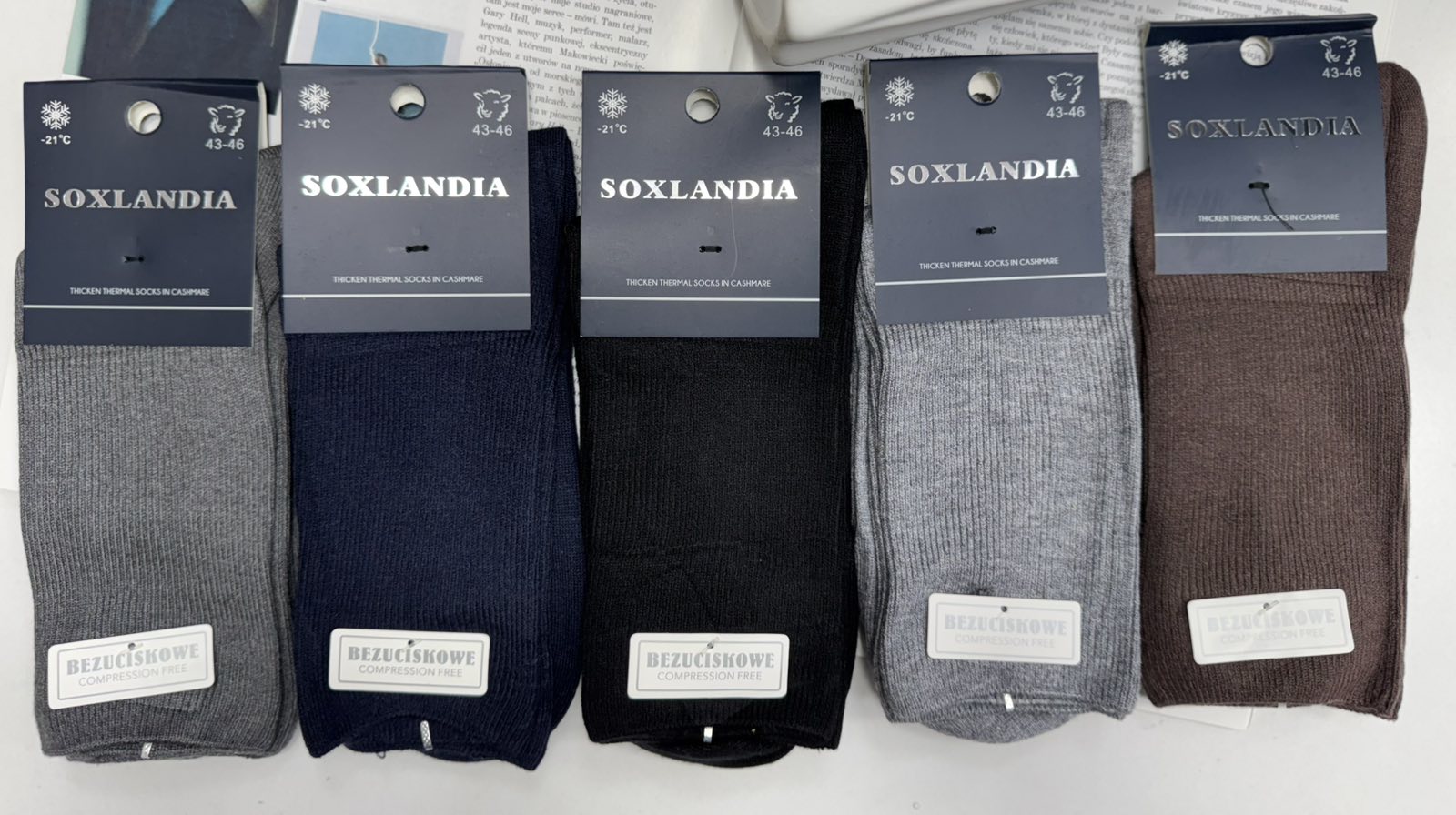 SKARPETY / STOPKI MĘSKA .SIZE: 43-46, (40PAR/PACZKA) KOLOR JAK NA ZDZIĘCIU