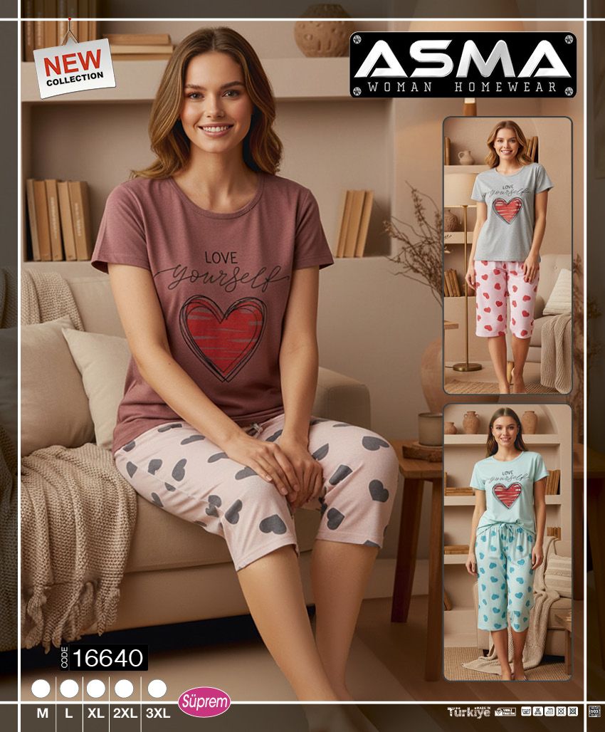 Piżamy  damskie Tureckie, Size m-3xl, paczka 15szt ,nix kolor