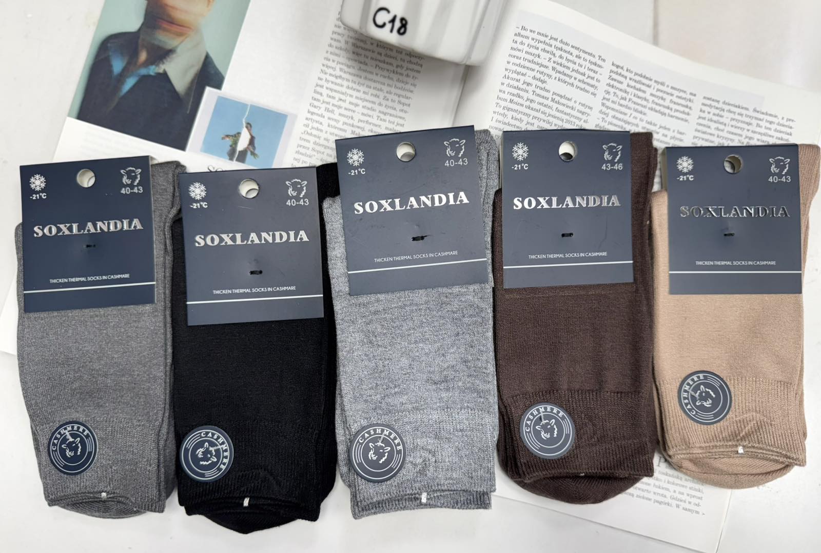 SKARPETY / STOPKI MĘSKA .SIZE: 40-43, (40PAR/PACZKA) KOLOR JAK NA ZDZIĘCIU