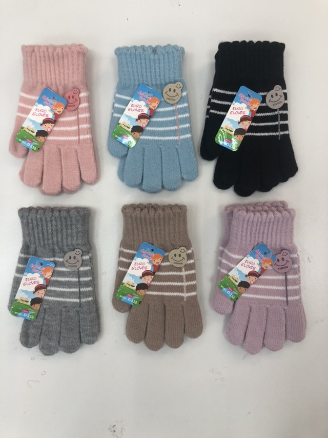 Rękawiczki Damski,  16cm, paczka 12szt,mix kolor