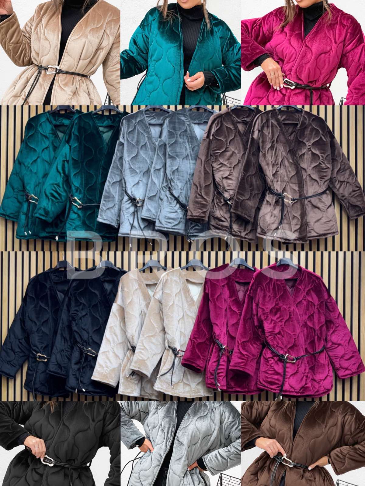 Kurtki Damskie wloskie, Size uni, paczka 6szt ,mix kolor