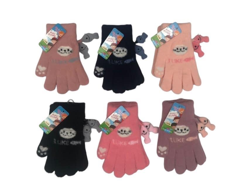 Rękawiczki Damski, paczka 12szt,mix kolor