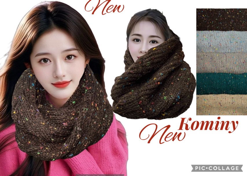 Szaliki damskie, paczka 12szt,mix kolor