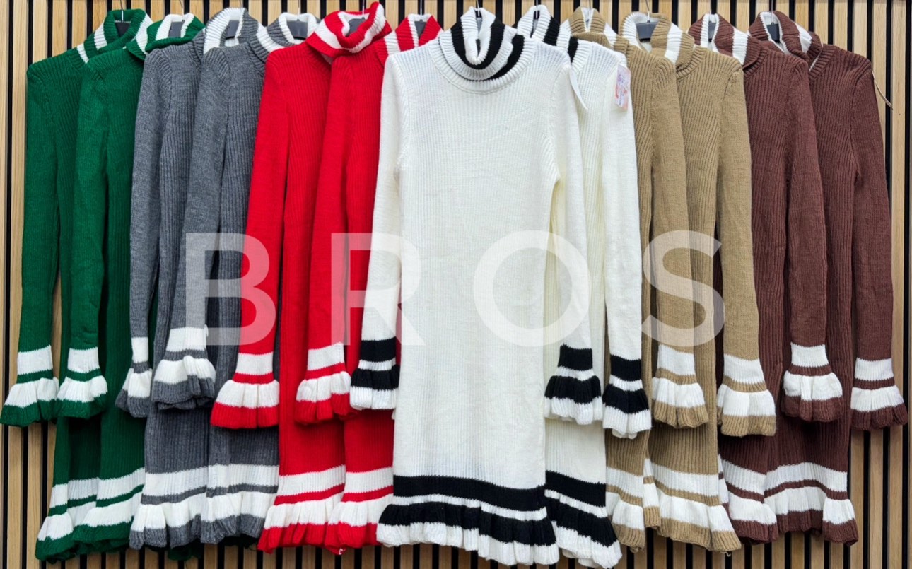 Sukienki Damskie wloskie, Size uni, paczka 6szt ,mix kolor