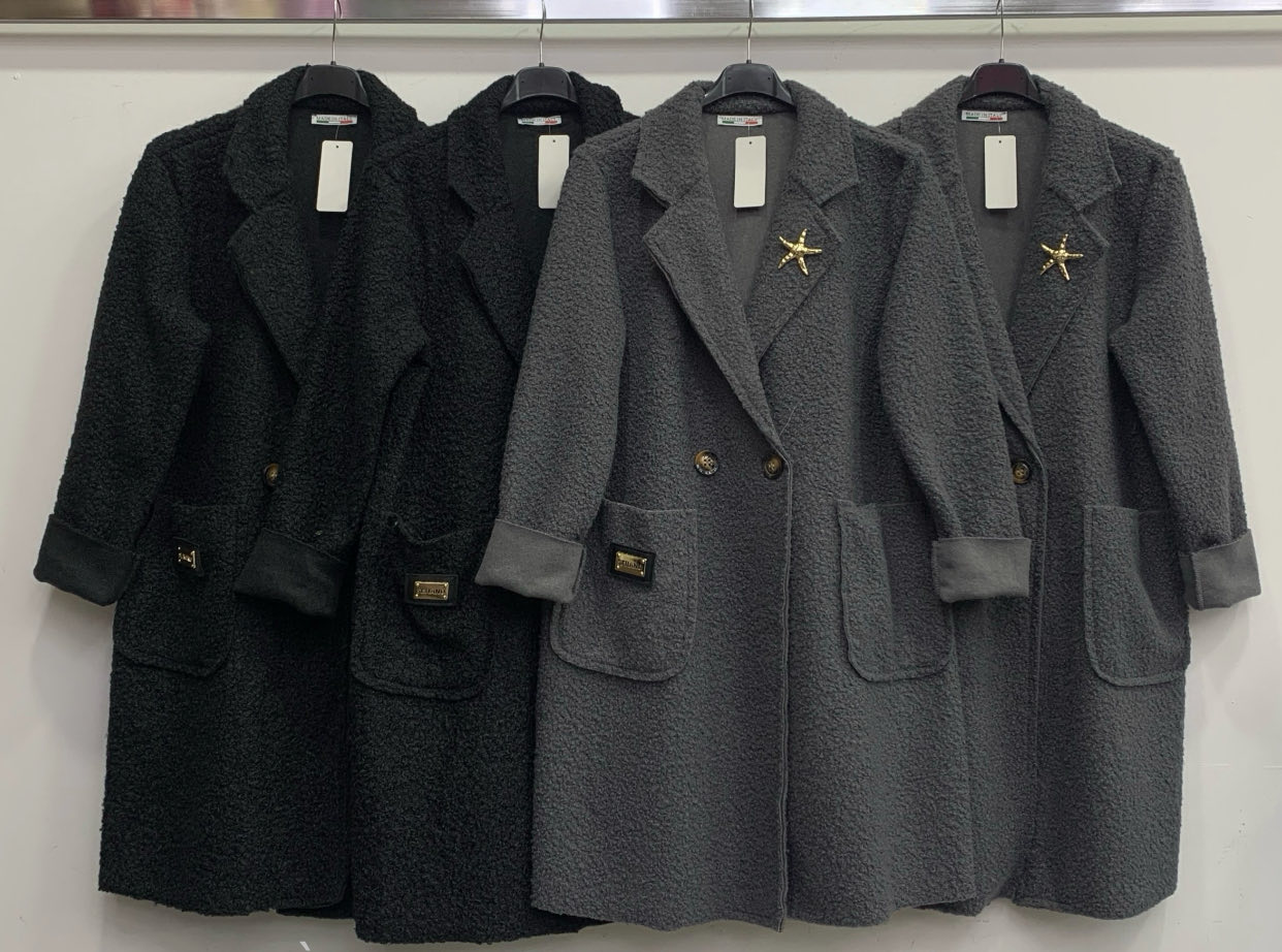 Płaszcz  Damskie  WŁOSKA  , Size uni, paczka 6szt ,mix kolor