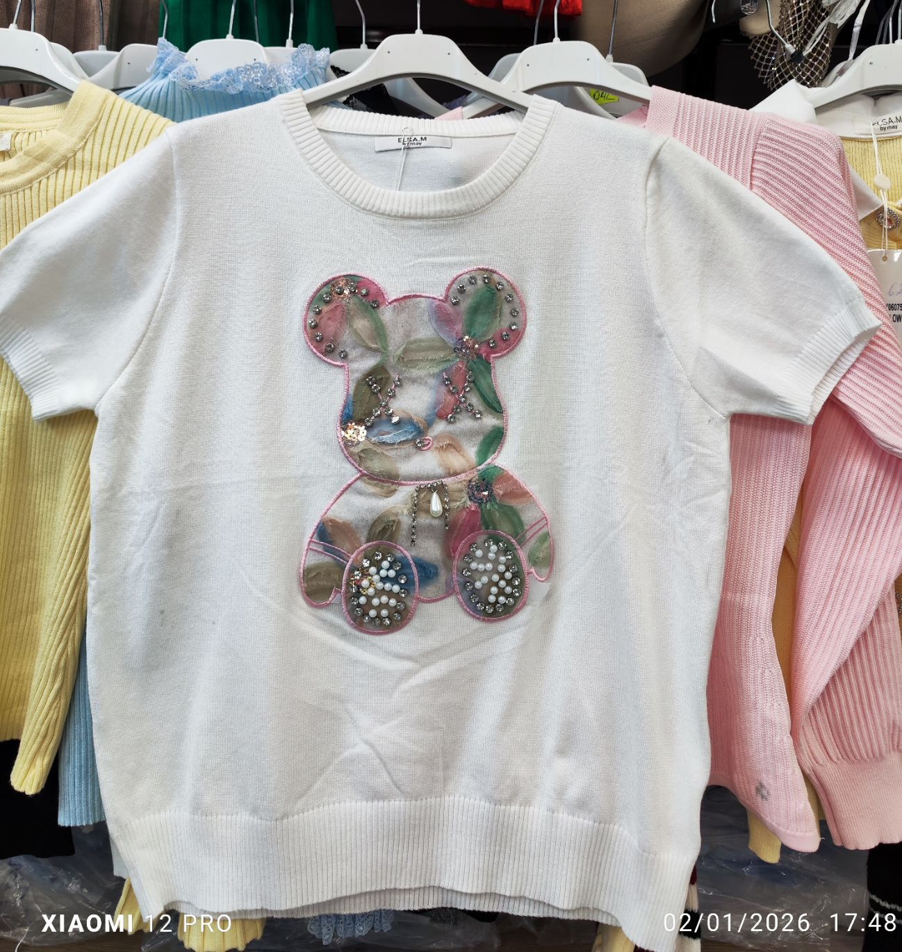 Bluzki damskie , Size uni,paczka 6szt,1kolor