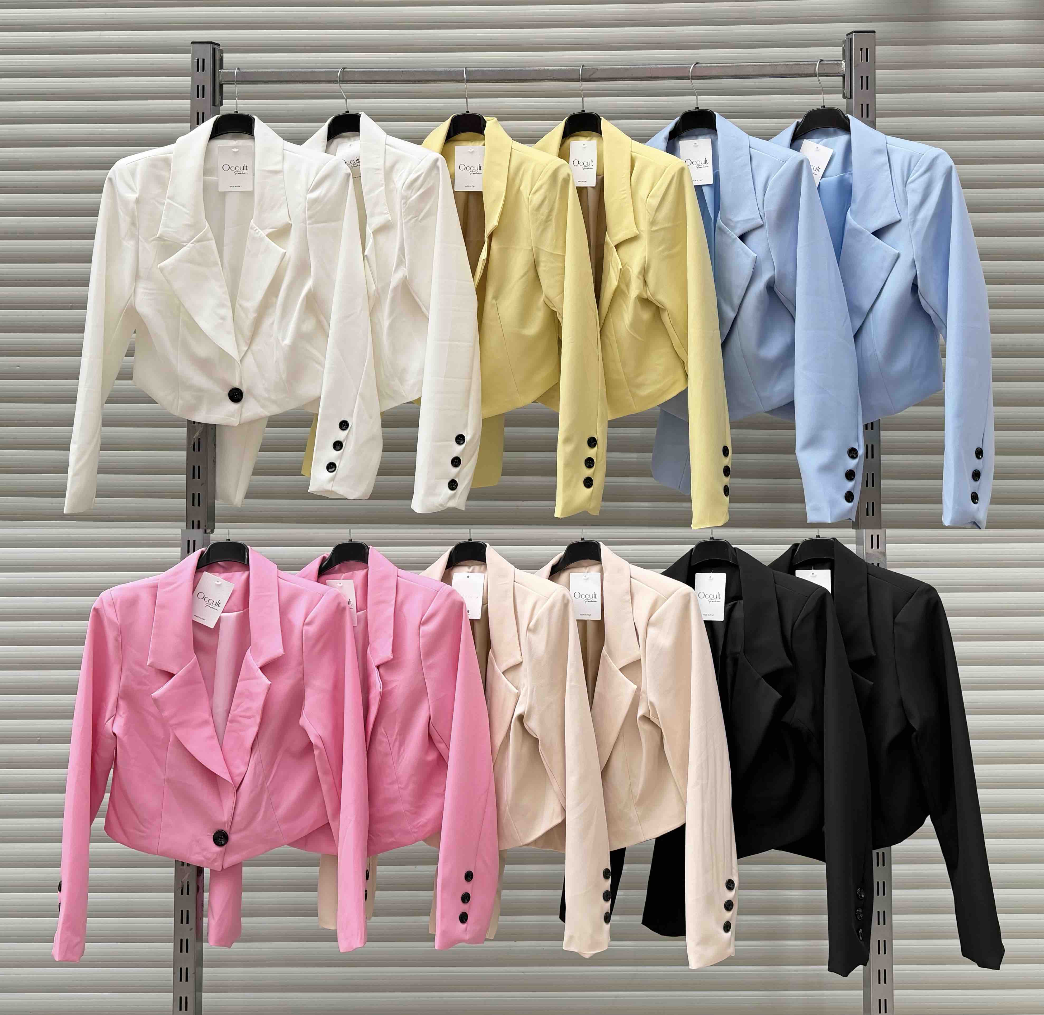 Marynarki Damskie Wloskie , Size uni, paczka 6szt ,mix kolor