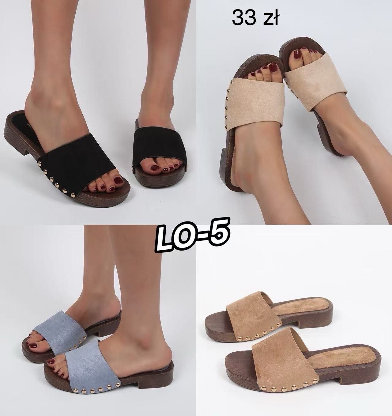 Klapki Damskie (36-41, 12par)