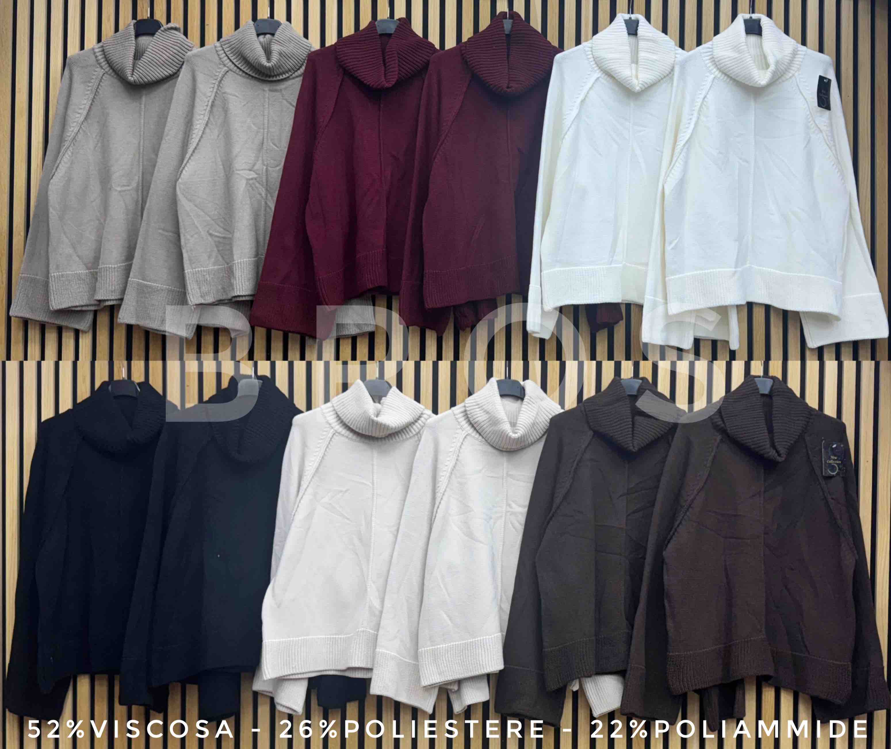 Swetry Damskie wloskie, Size uni, paczka 6szt ,mix kolor