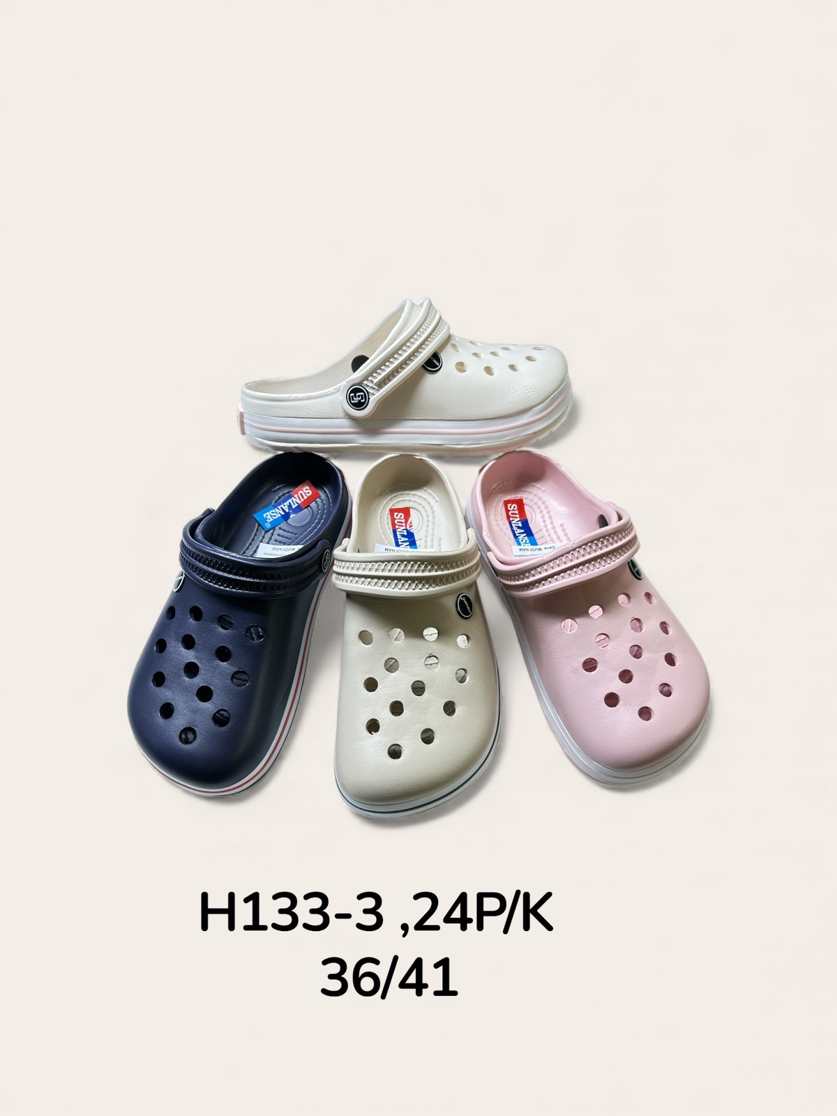 Klapki Kroksy DAMSKIE (36-41, 24par)