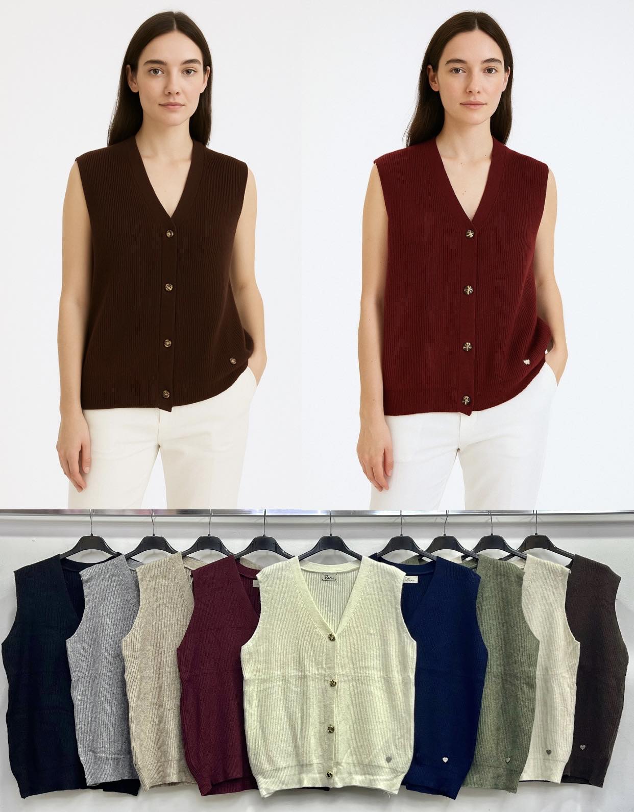 Swetry Damskie WŁOSKA , Size uni, paczka 6szt ,mix kolor